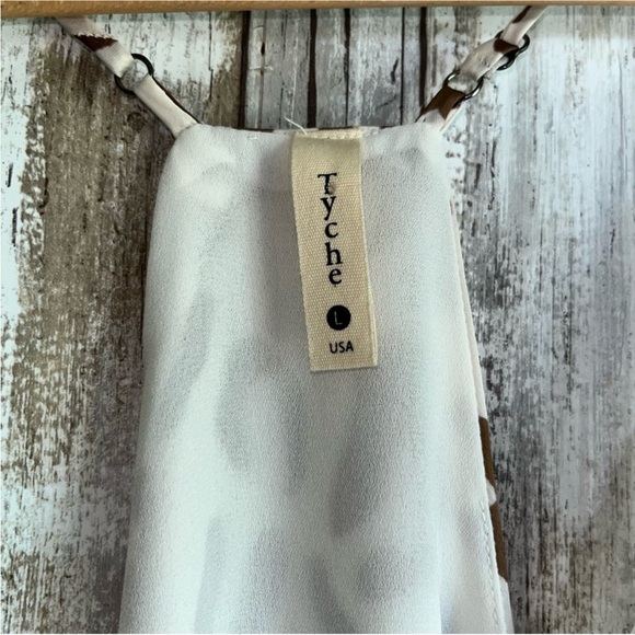 Tyche White and Brown Leopard Cami Top - Picture 6 of 7